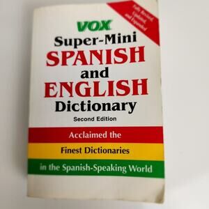 VOX Super-Mini Spanish and English Dictionary Pocket Edition Paperback Book